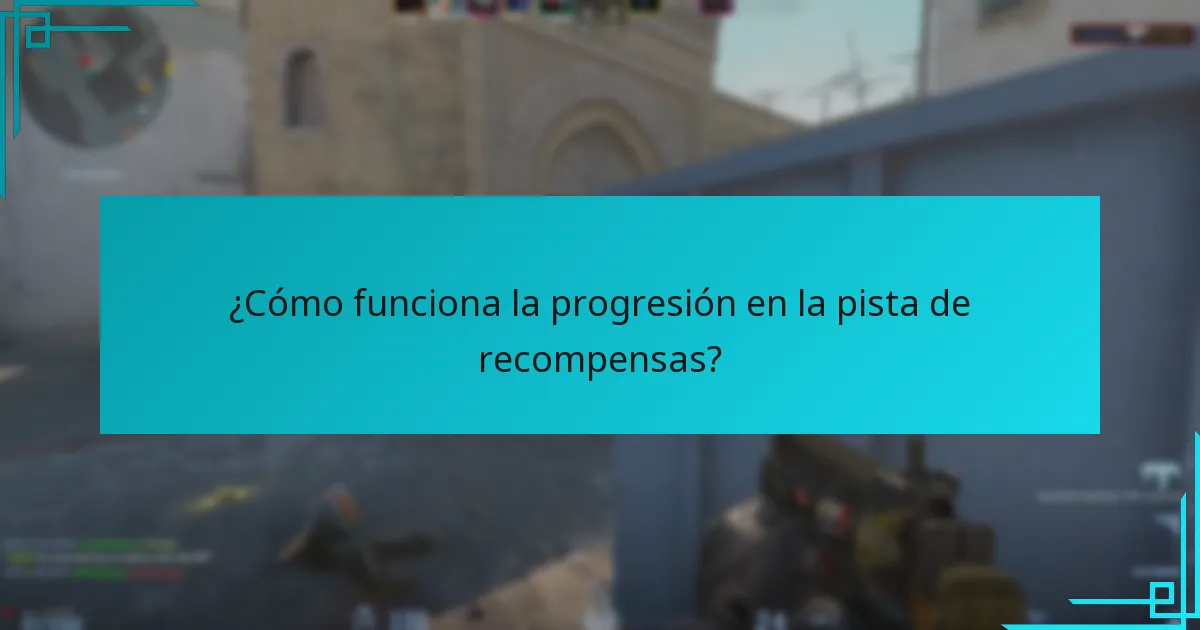 ¿Cómo funciona la progresión en la pista de recompensas?