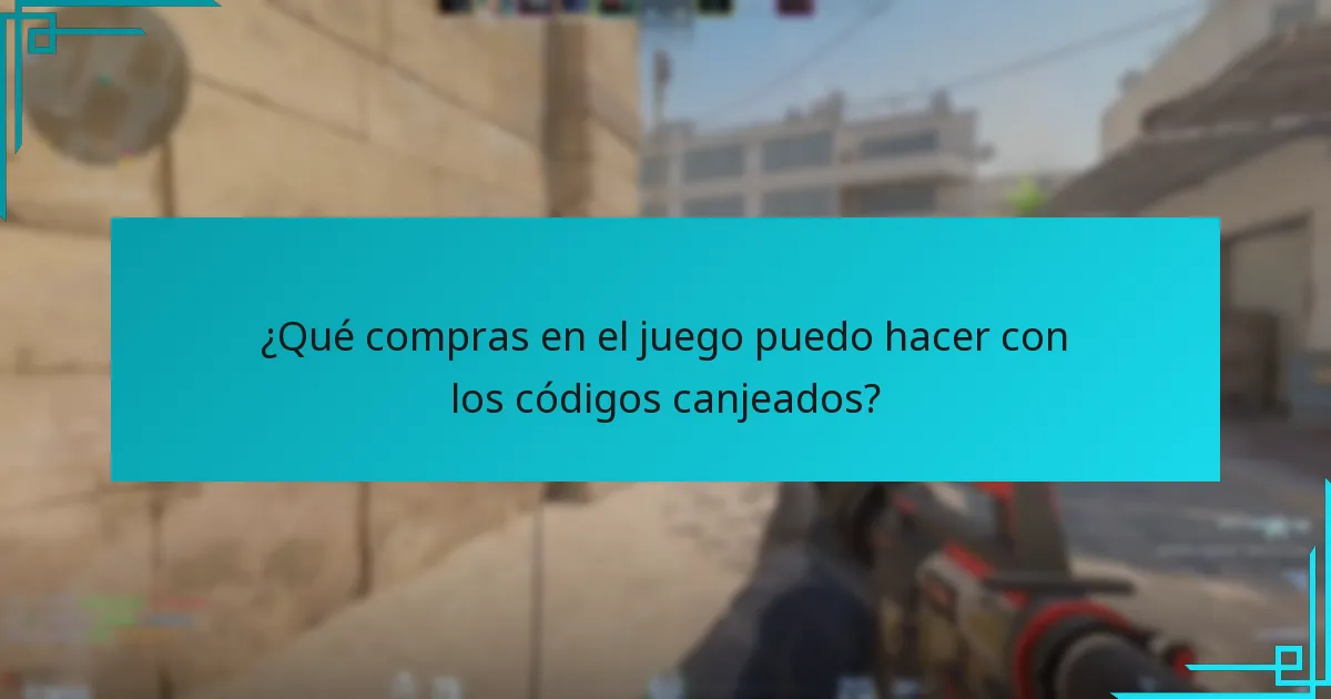 ¿Qué compras en el juego puedo hacer con los códigos canjeados?