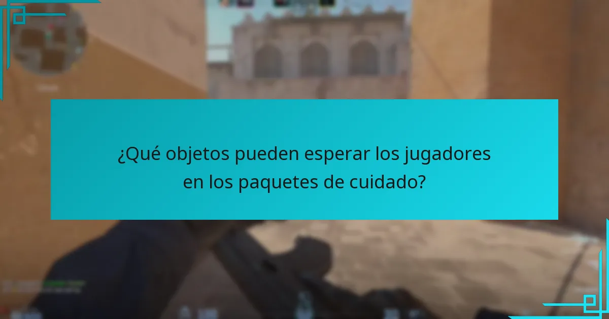 ¿Qué objetos pueden esperar los jugadores en los paquetes de cuidado?
